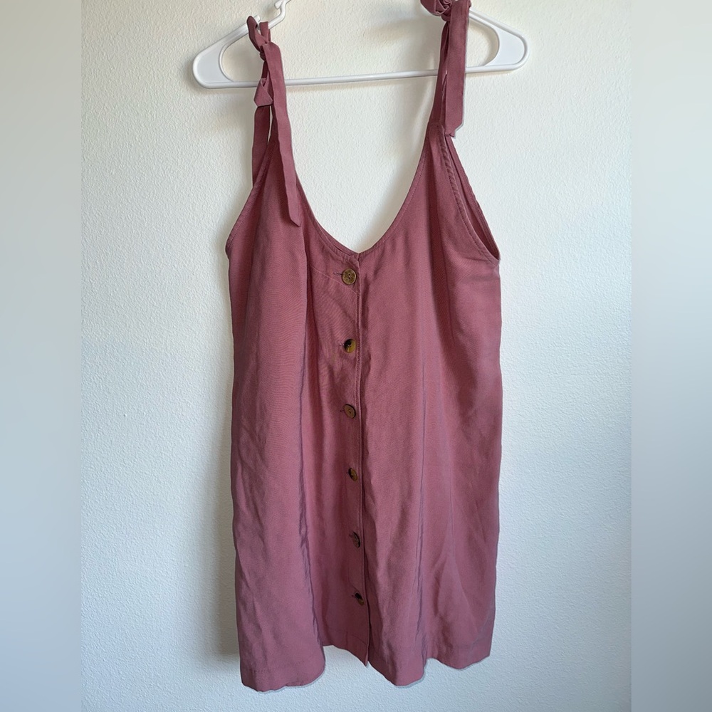 Topshop Pink Bow tie Sleeve Sundress Mini